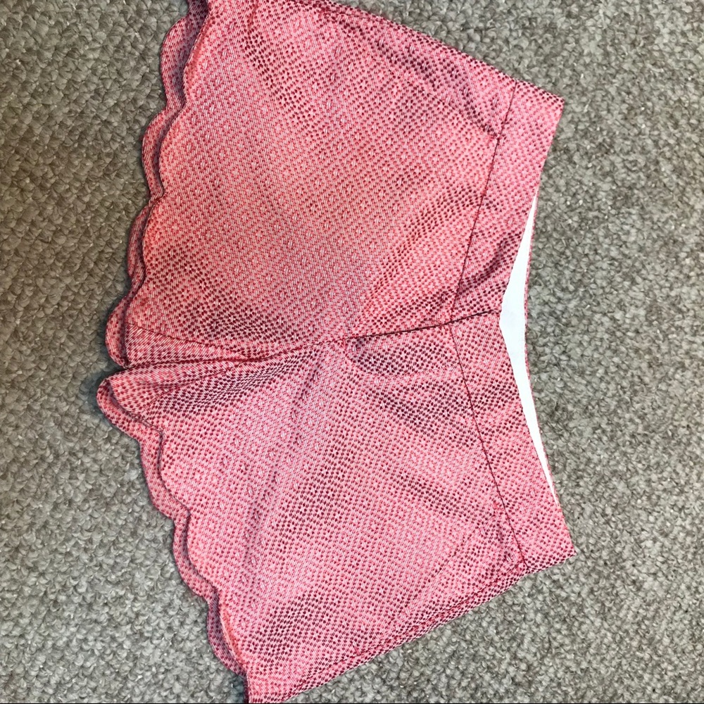 Silk pink shorts